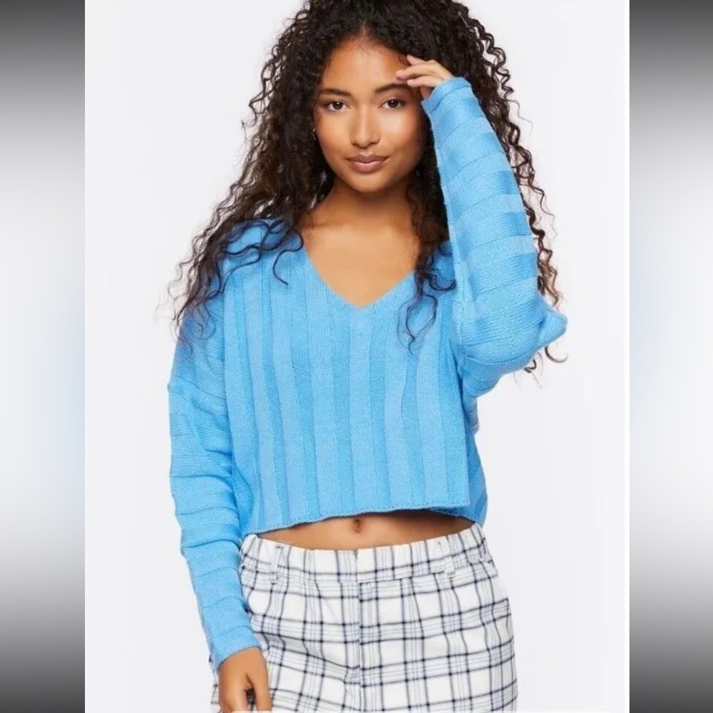 Ribbed Relaxed-Fit Sweater FOREVER 21 size Small New With Tags